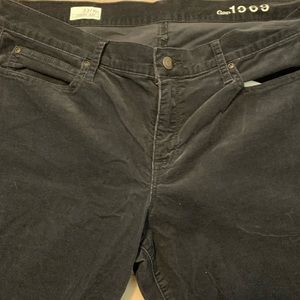 Black Gap Corduroy Legging Jeans.  Size 33/16Tall